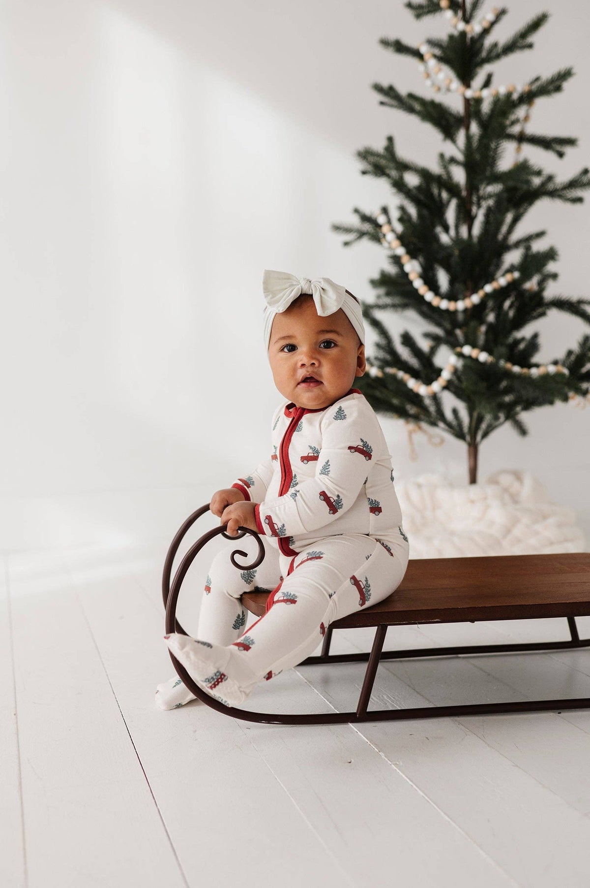 Holiday Footie Romper Bamboo Sleepwear Pajamas