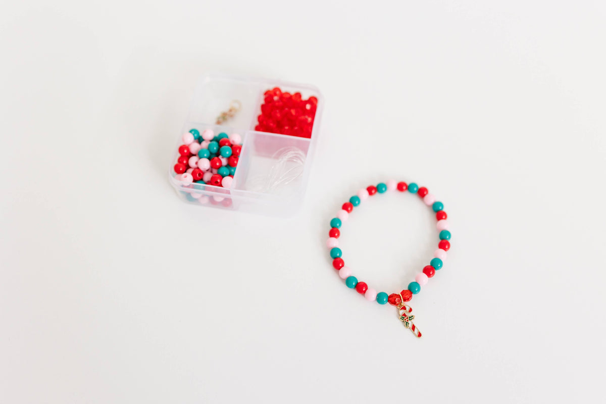Christmas Craft, DIY Bracelet Kit Candy, Stocking Stuffer