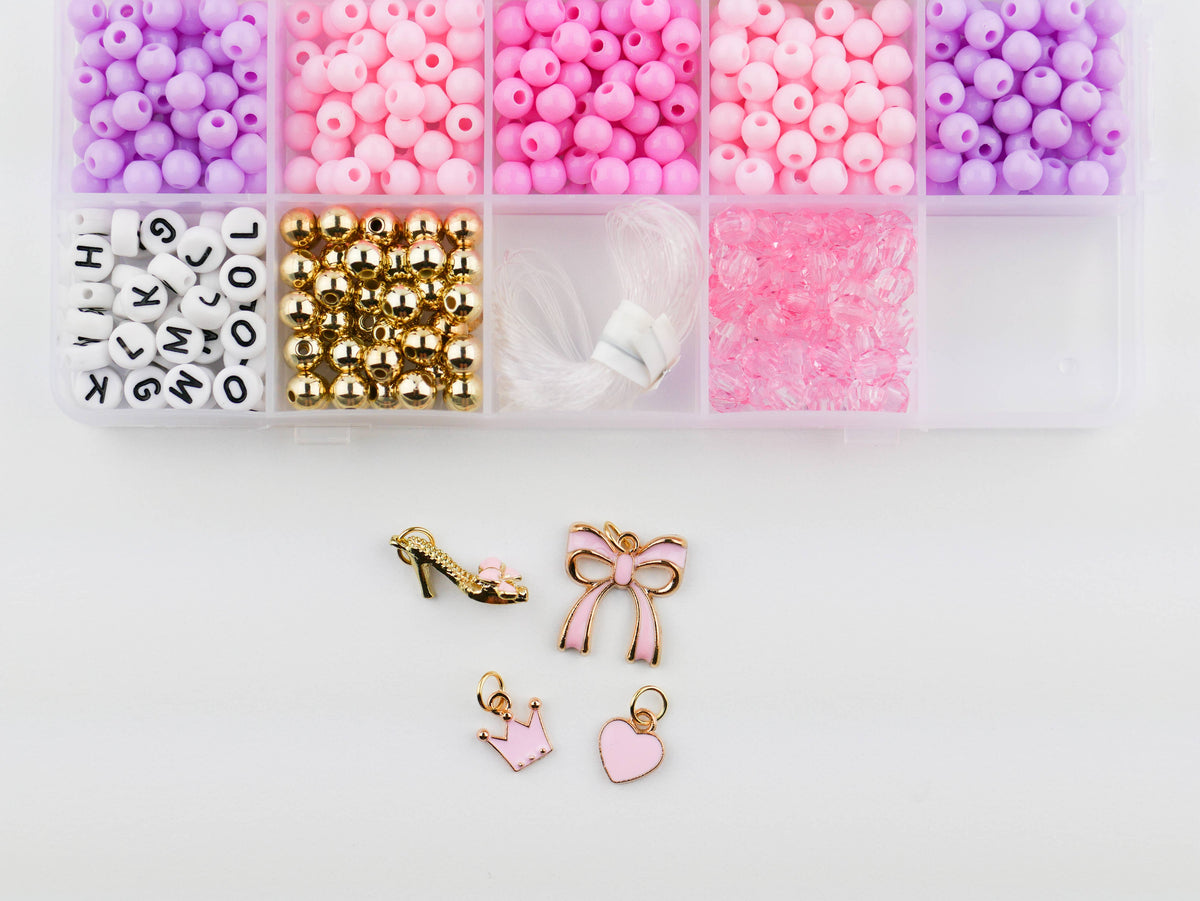 Princess Party DIY Stretchy Bracelet Craft Kit