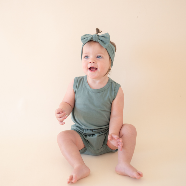 Organic Cotton Headband – Basil Green