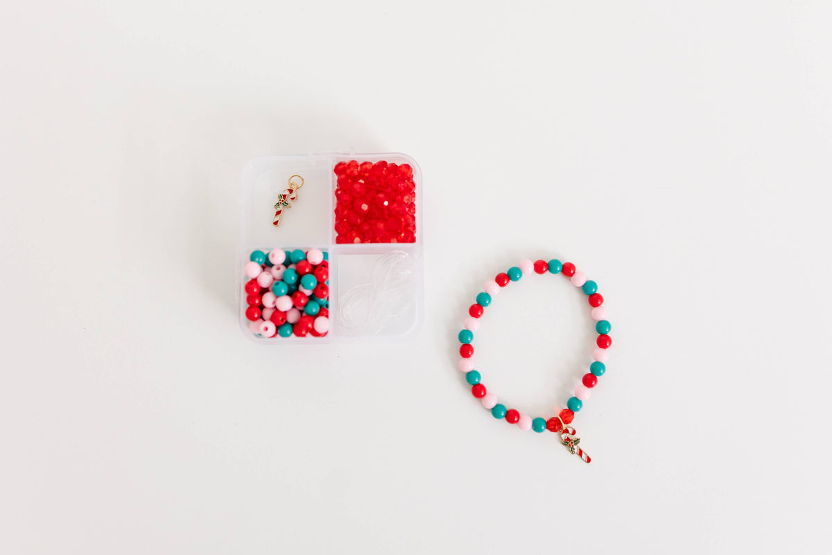 Christmas Craft, DIY Bracelet Kit Candy, Stocking Stuffer