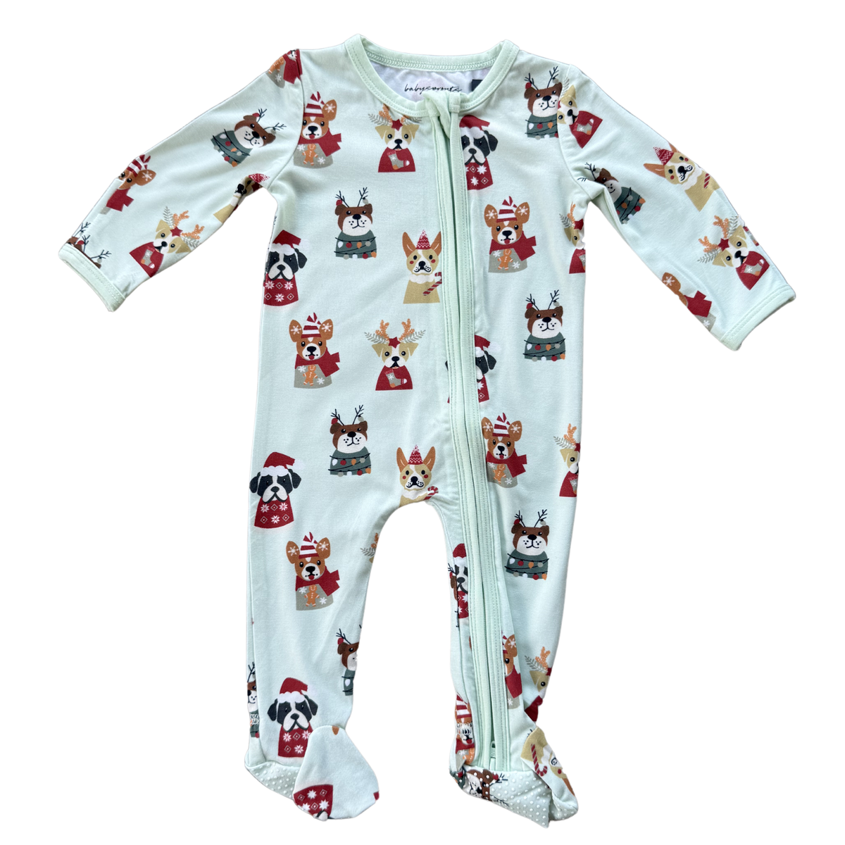 Holiday Footie Romper Bamboo Sleepwear Pajamas