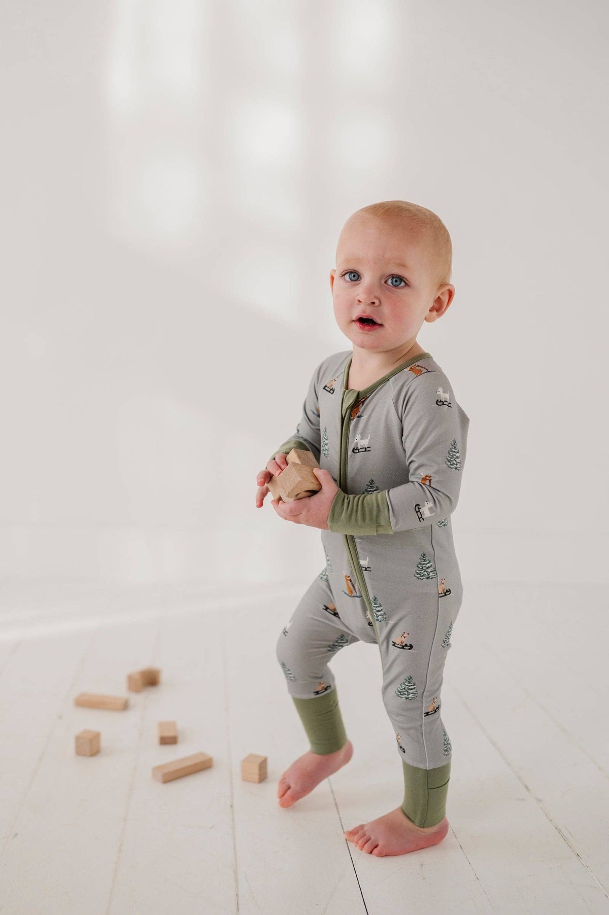 Long Sleeve Zip Romper Onesie