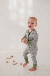 Long Sleeve Zip Romper Onesie