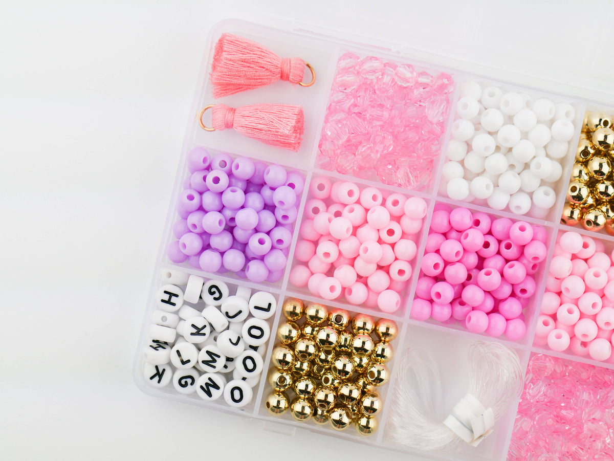 Princess Party DIY Stretchy Bracelet Craft Kit