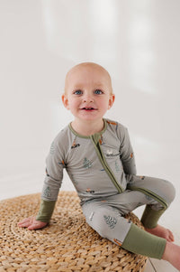 Long Sleeve Zip Romper Onesie