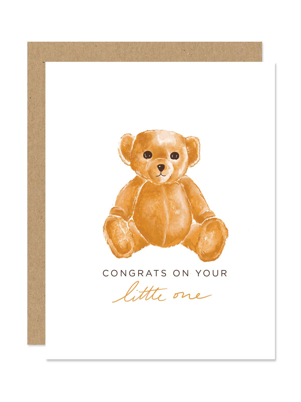 Teddy Bear Congrats Baby Card