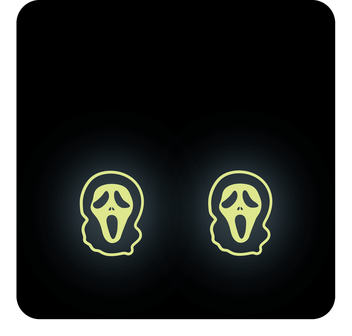 Ghost Face Mask Earrings