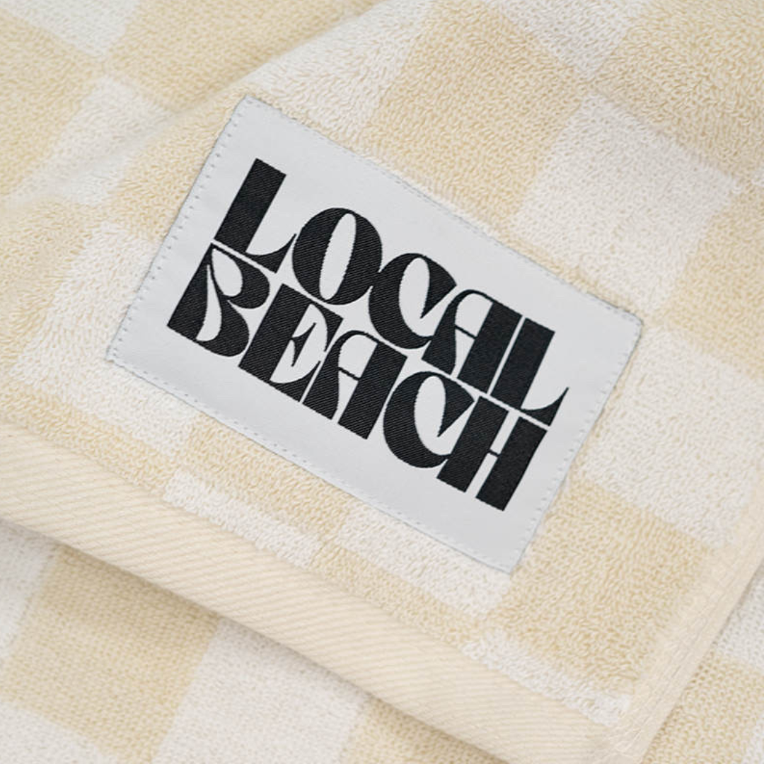 Checker Beach & Bath Towel