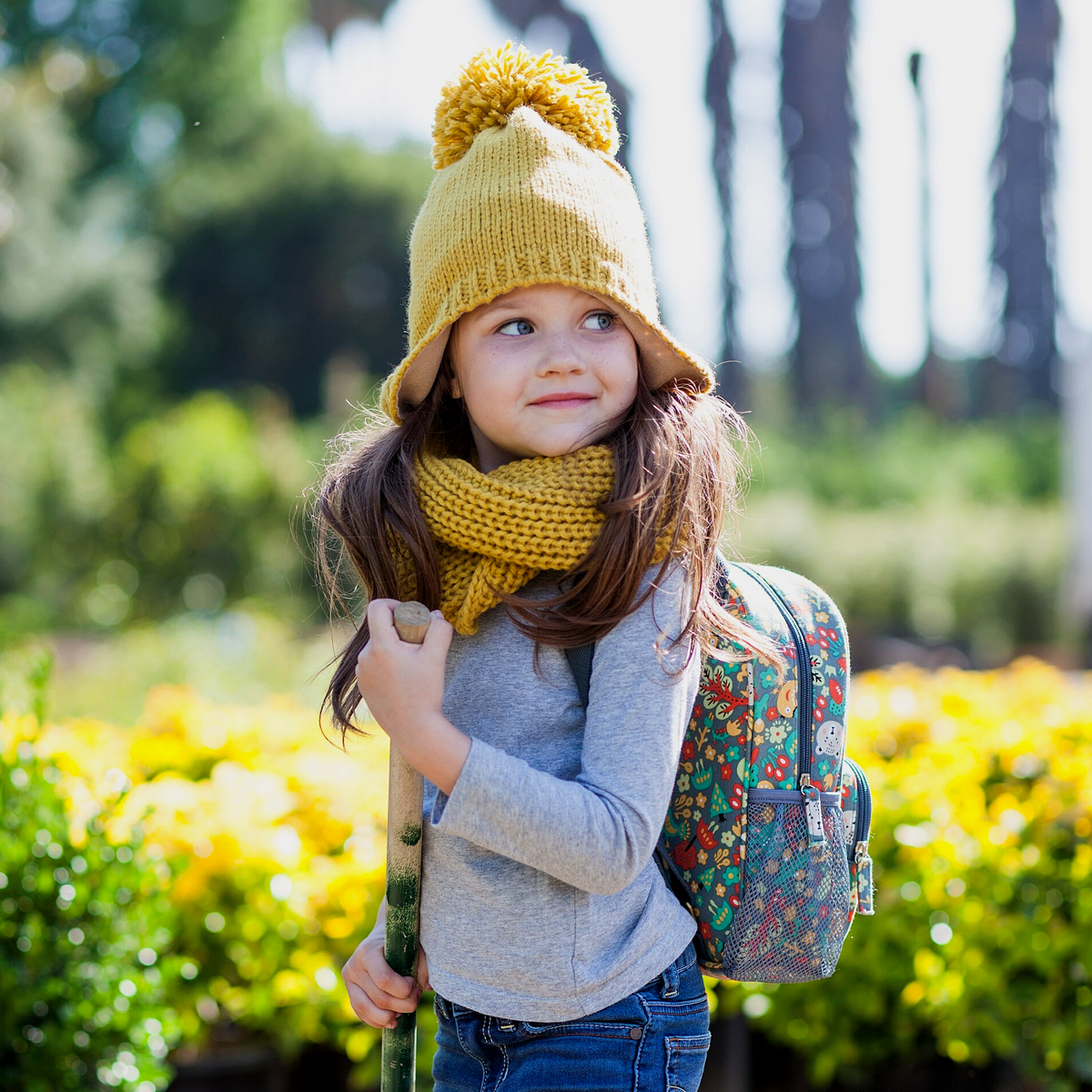 Little Kids Mini-Size Backpack - Woodland Print