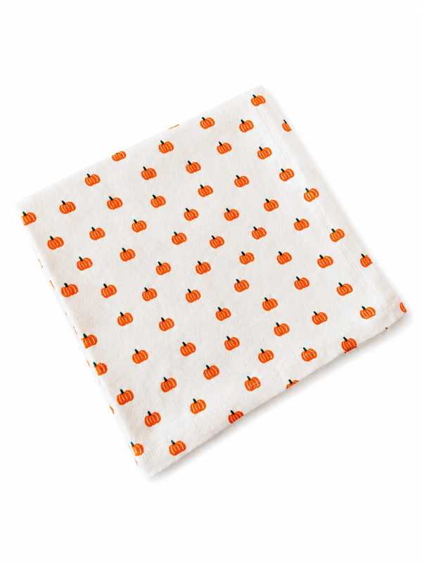 Pumpkin / Organic Pointelle Swaddle