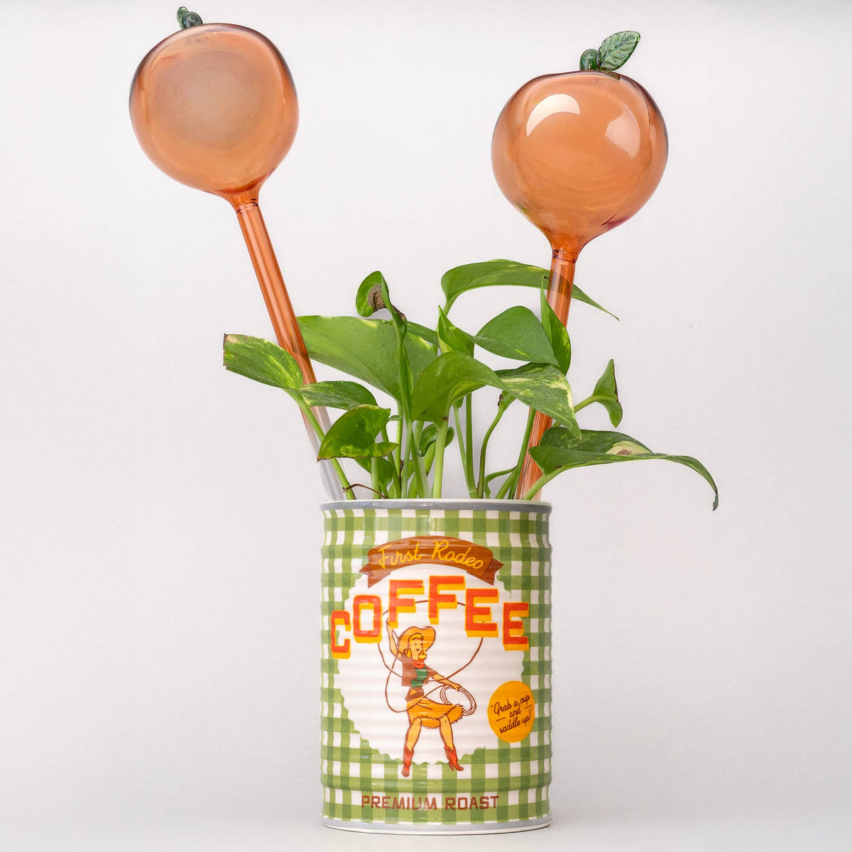 Watering Globes, Peaches - Set of 2