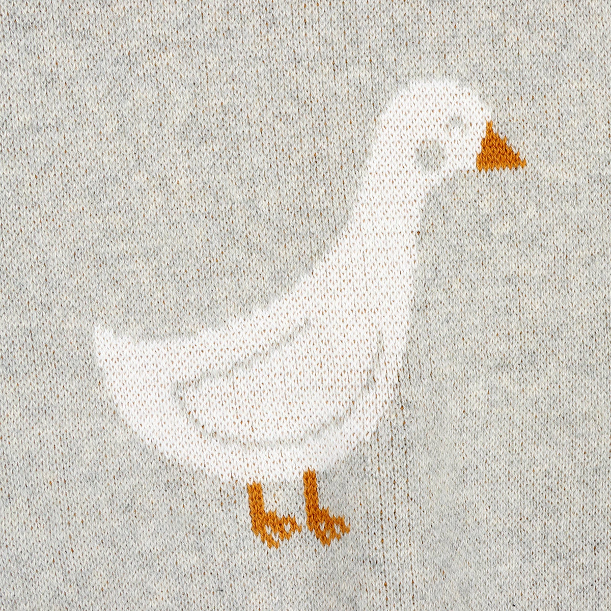 Duck Waddle - Organic Jacquard Knit Baby Blankets