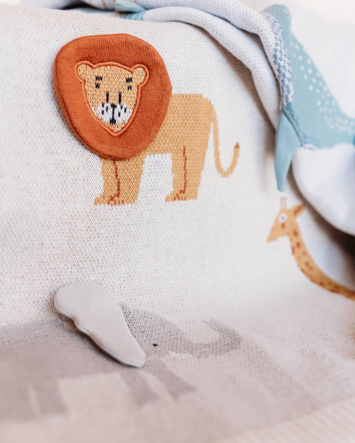 Savannah-Organic 3D Jacquard Sweater Knit Baby Blanket