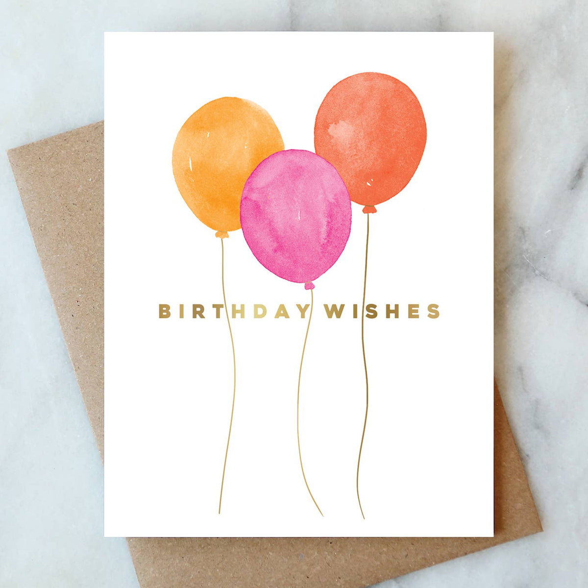Happy Birthday Balloons Card