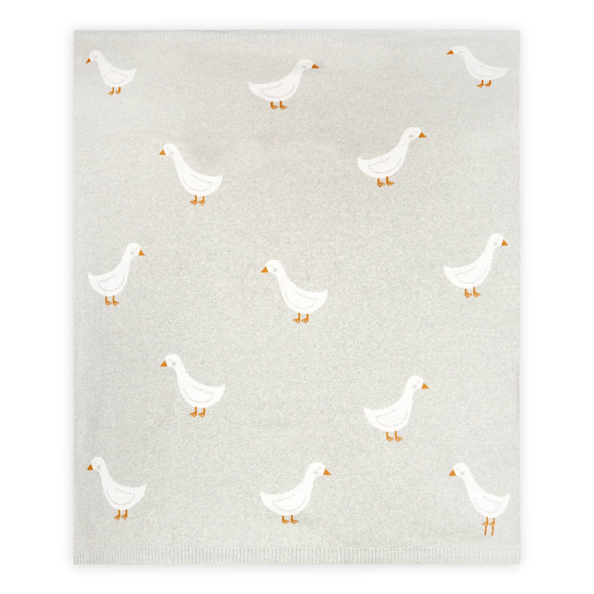 Duck Waddle - Organic Jacquard Knit Baby Blankets