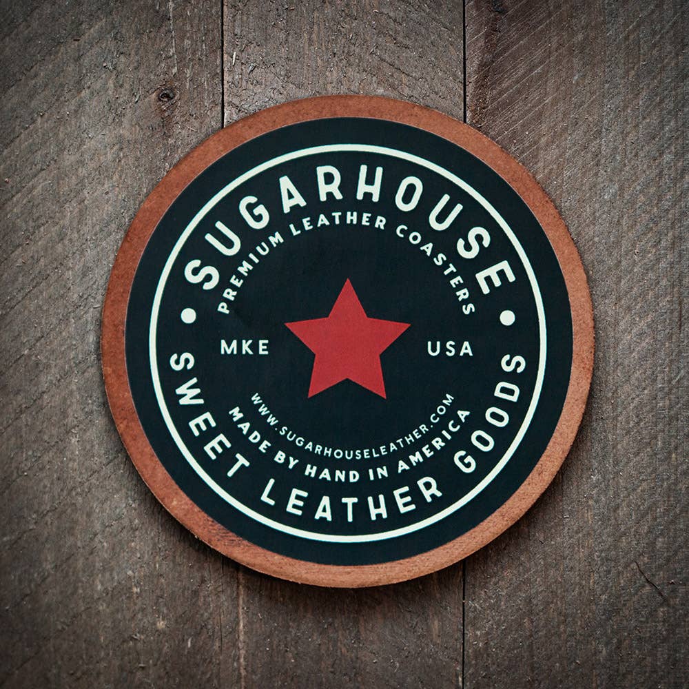 Chicago Stars Leather Coaster