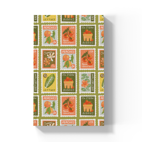 Garden Stamps  Soft Touch Classic Layflat Notebook LFC2213L