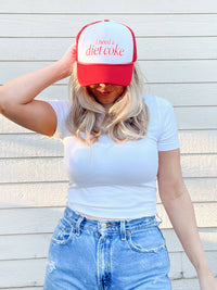 I Need A Diet Coke Mesh Back Trucker Hat