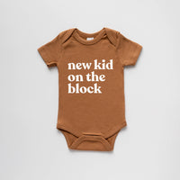 Camel Organic New Kid On The Block Baby Bodysuit