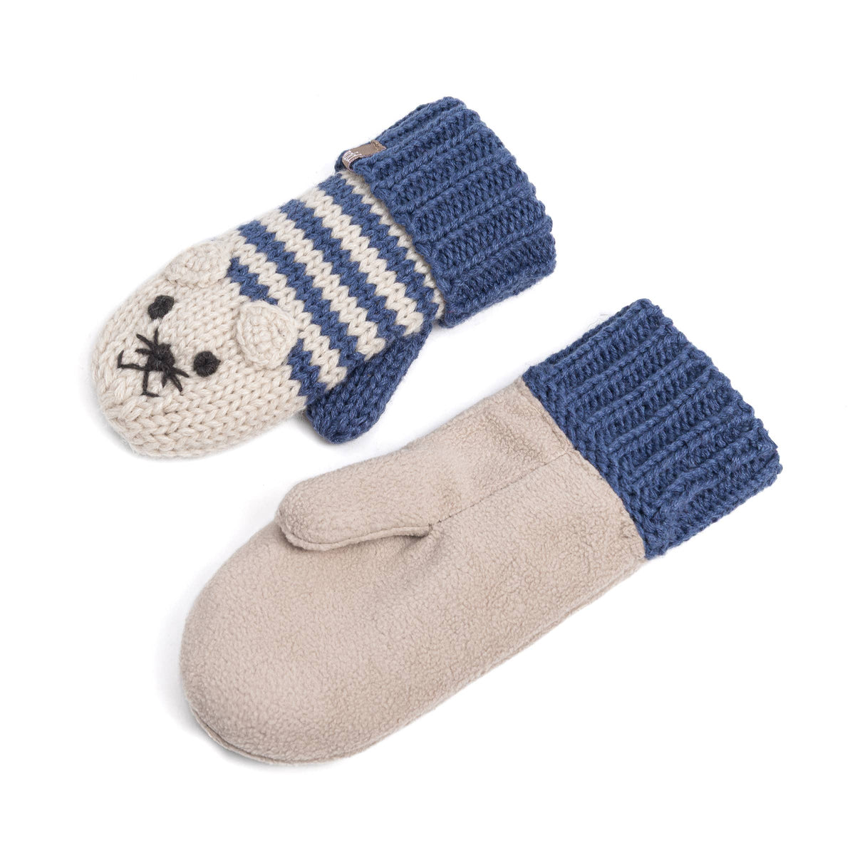 Blue Cat Mittens