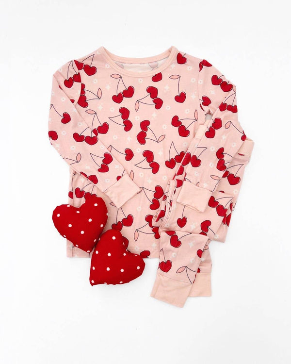 Cherry Heart Two Piece Set