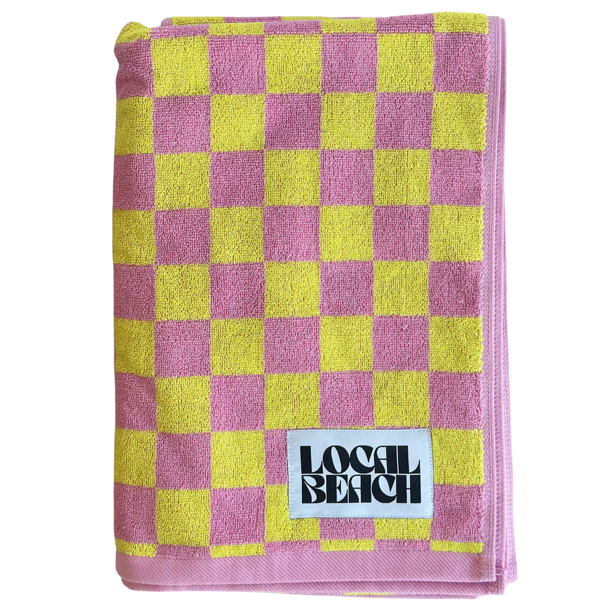 Checker Beach & Bath Towel
