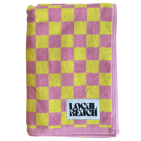 Checker Beach & Bath Towel