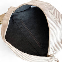 Taupe Corduroy Fanny Pack (Tofe)