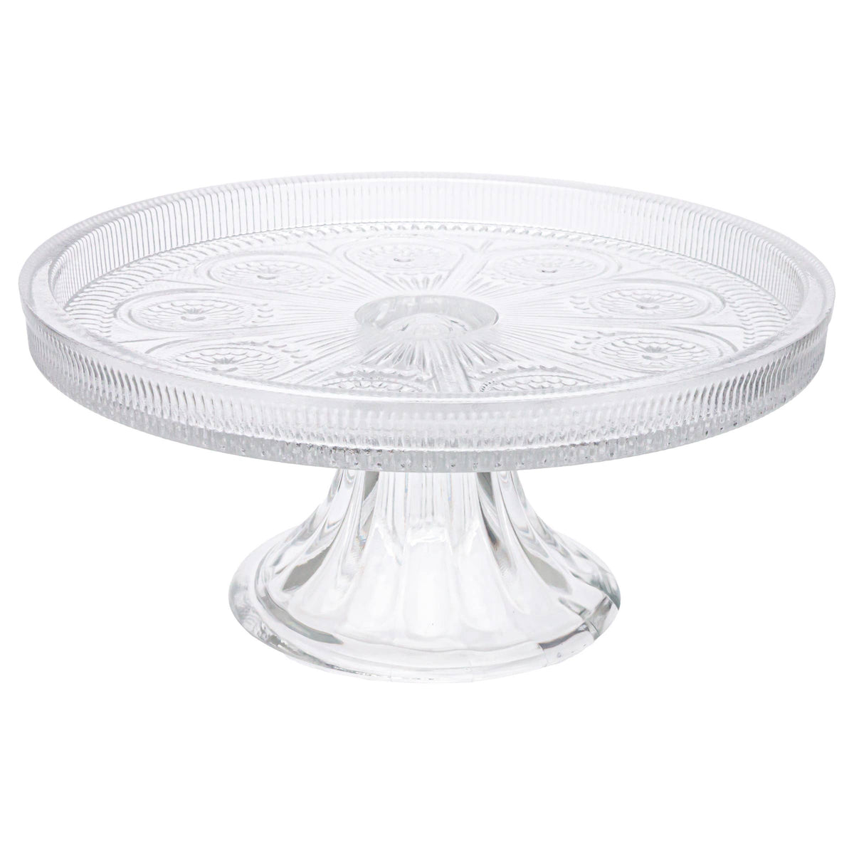 8.25" Dia Clear Codi Glass Cake Stand