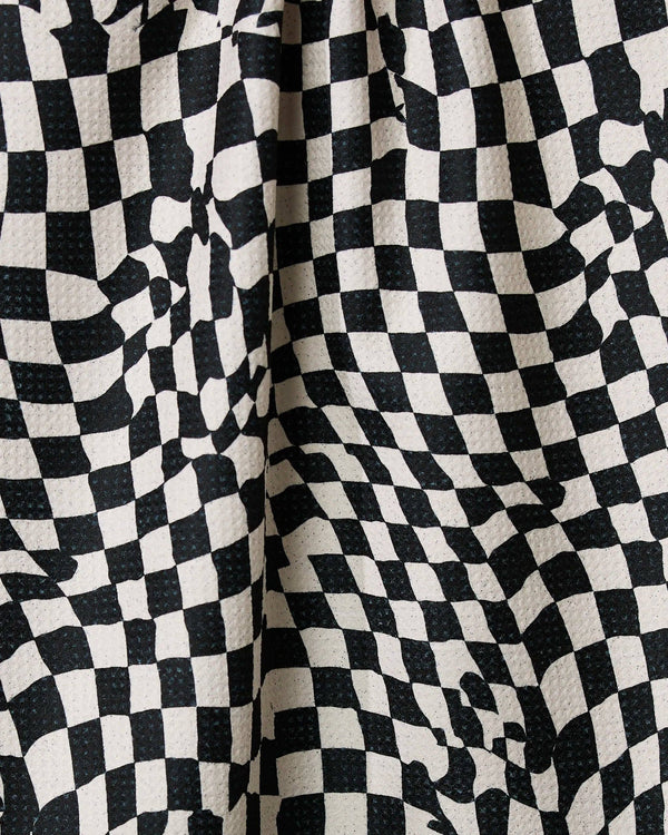 Glitchy Check Tea Towel