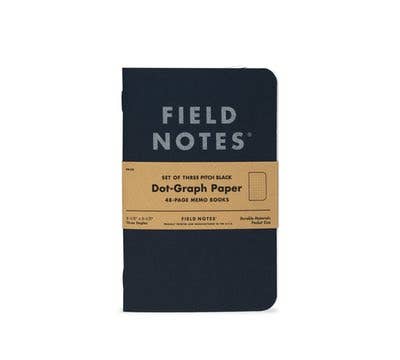 Pitch Black Memo Book - 3 pack
