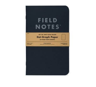 Pitch Black Note Book - 2 pack