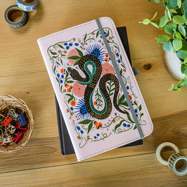 Charmed Snake Refillable Hardcover Notebook