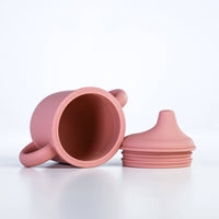 Silicone Sippy Cup with lid and handles