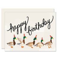 Duck Parade Happy Birthday Card