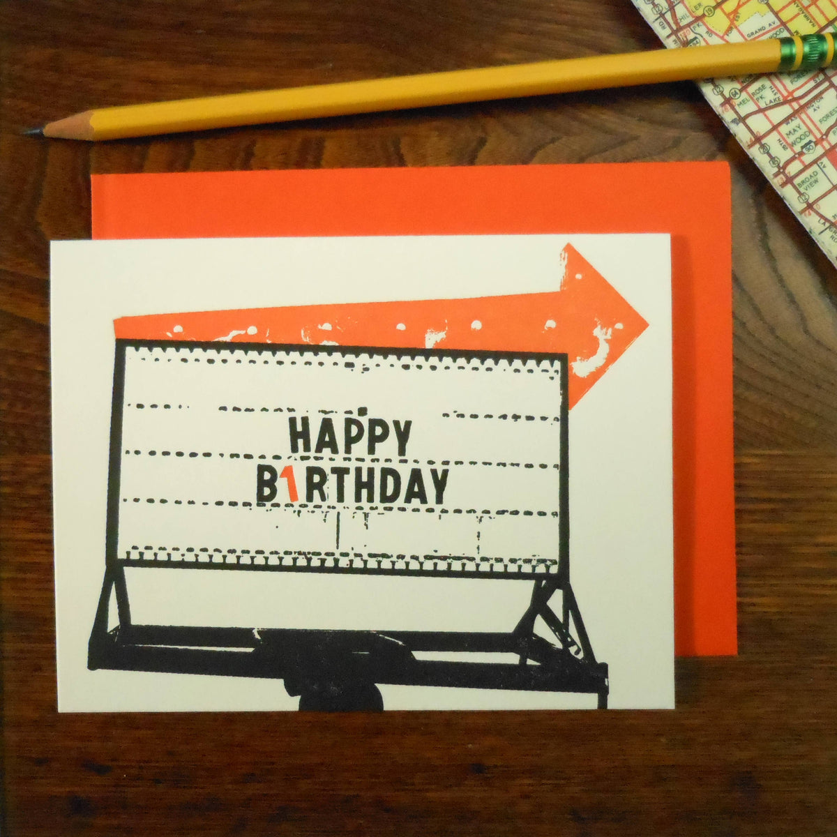 Vintage Birthday Sign Card