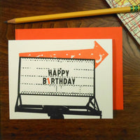 Vintage Birthday Sign Card