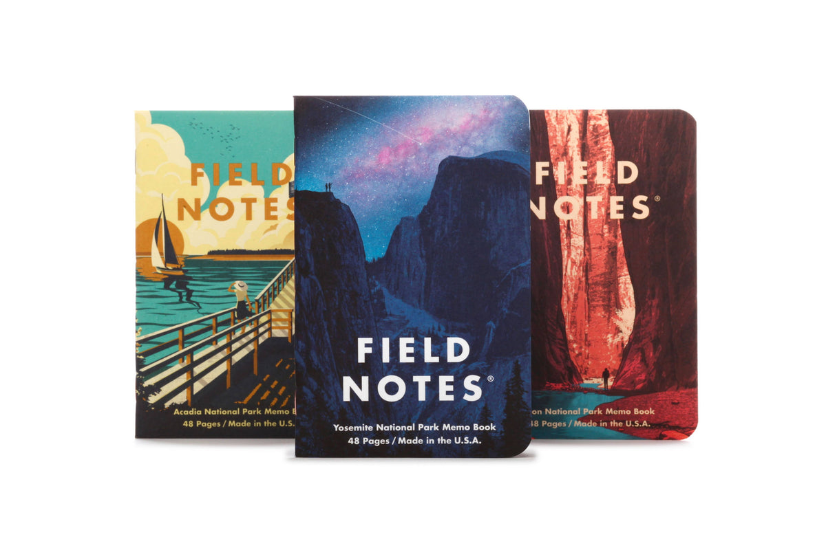 National Parks Notebook Series A - 3 Pack