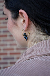 Magnolia Hoops - Black // Jewelry, Earrings, Fall