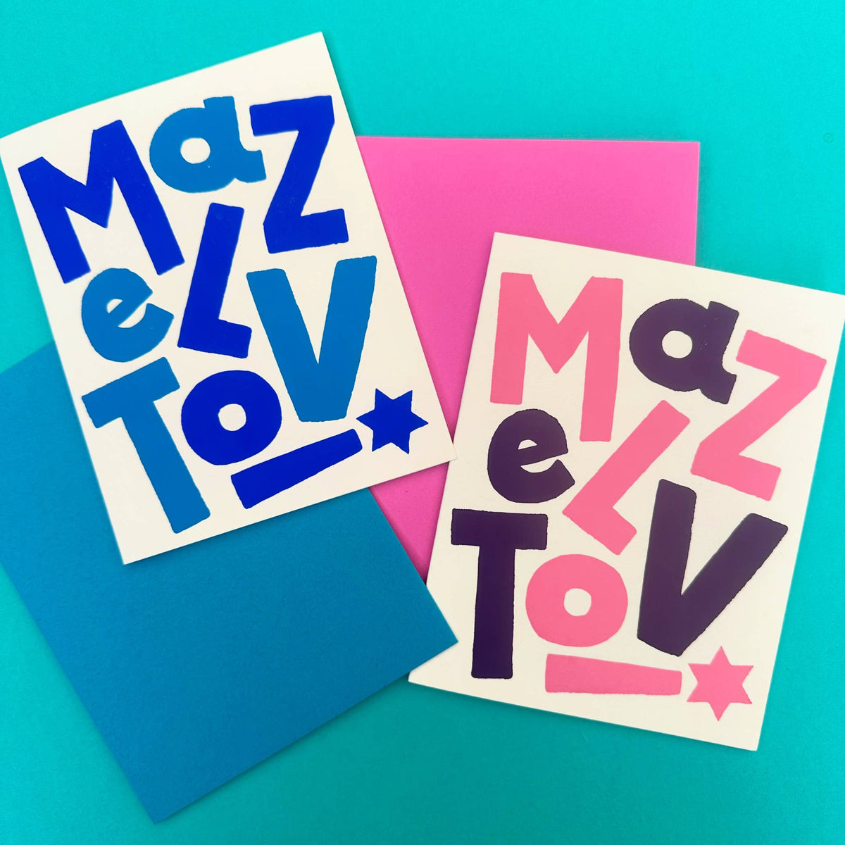 Mazel Tov! Pink Bat Mitzvah Card
