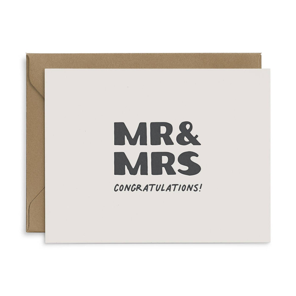 Mr & Mrs Wedding Card