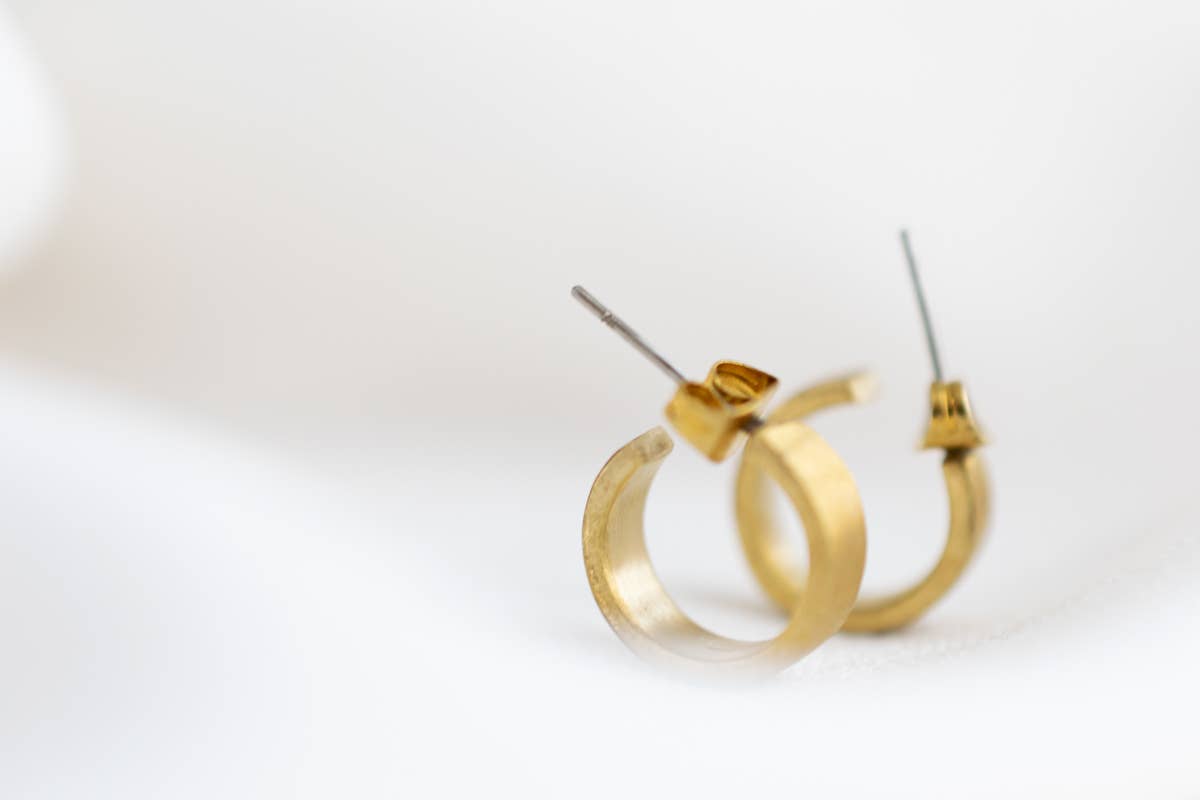 Matte Mini Hoop Earrings