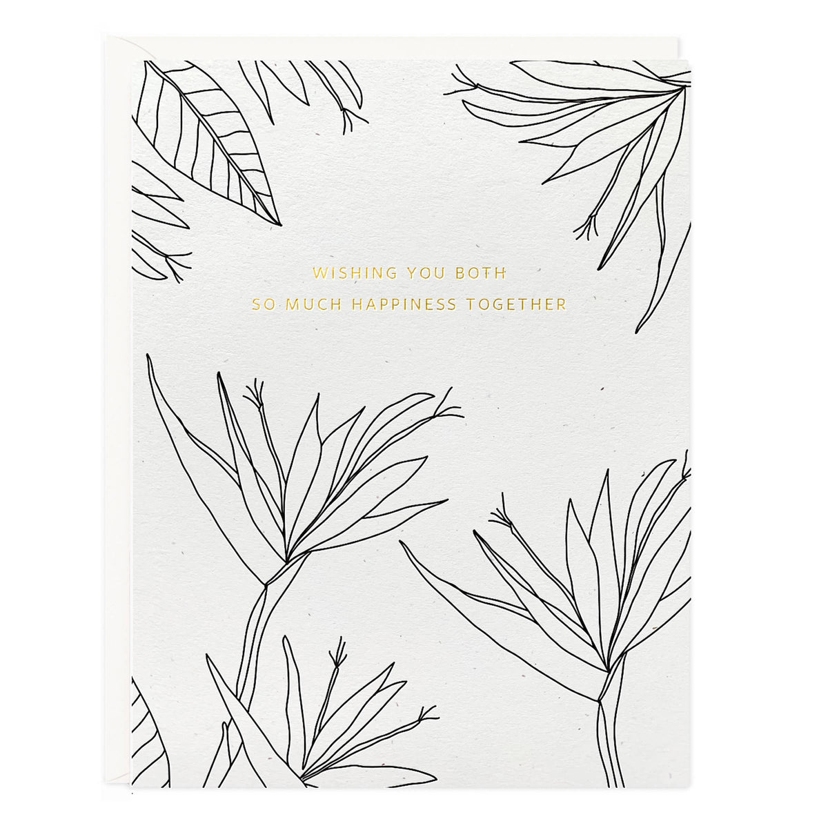 Happiness Wedding Botanical Card