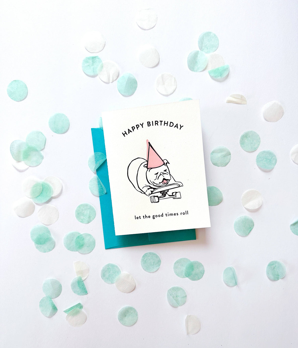 Roller Dog Birthday Card
