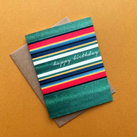 Blanket Stripe Birthday Card
