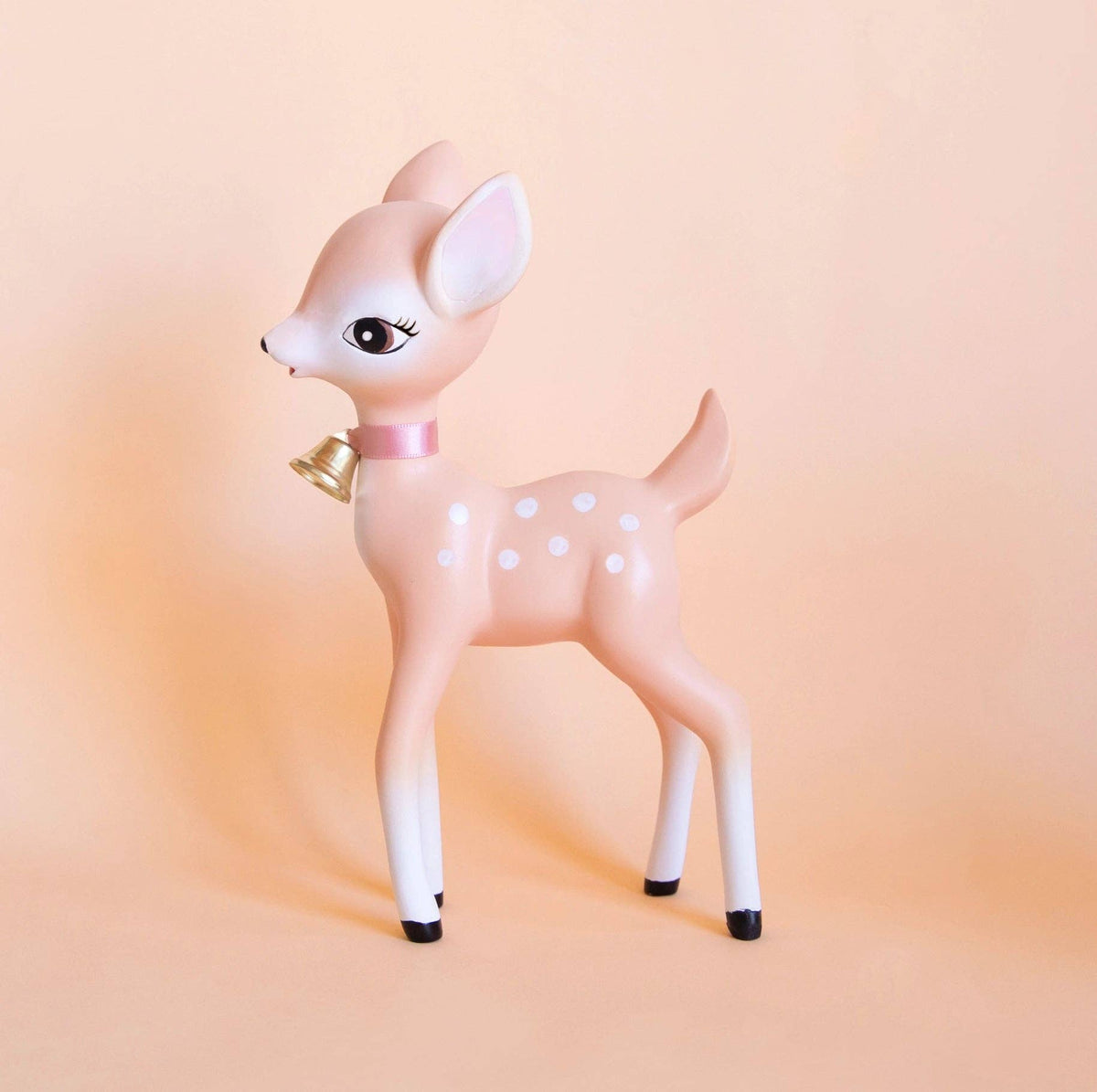Retro Reindeer Figurine - Peach