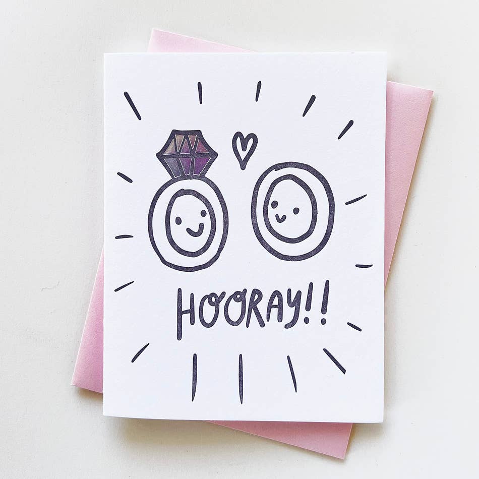 Hooray Rind Wedding Card
