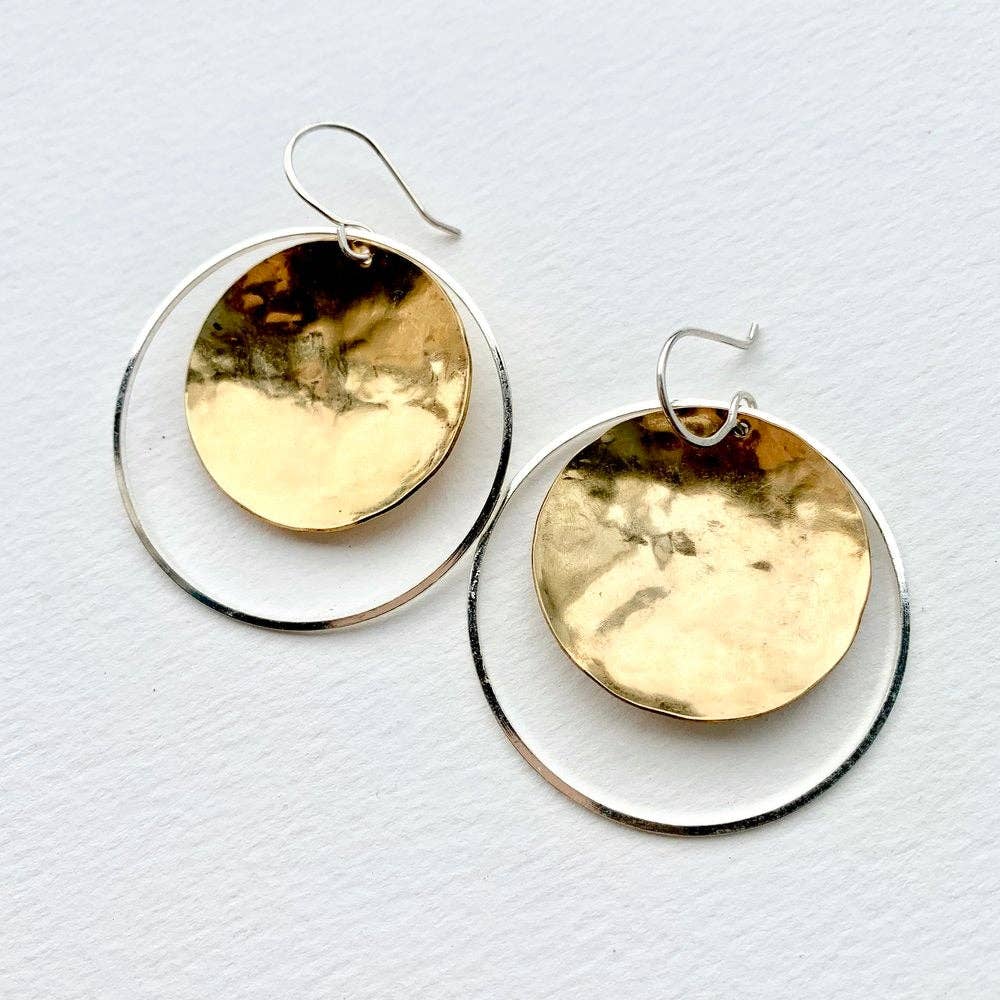 Handmade Halo'd Eclipse Earrings