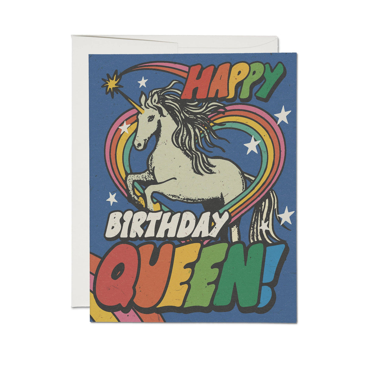 Unicorn Queen Birthday greeting card